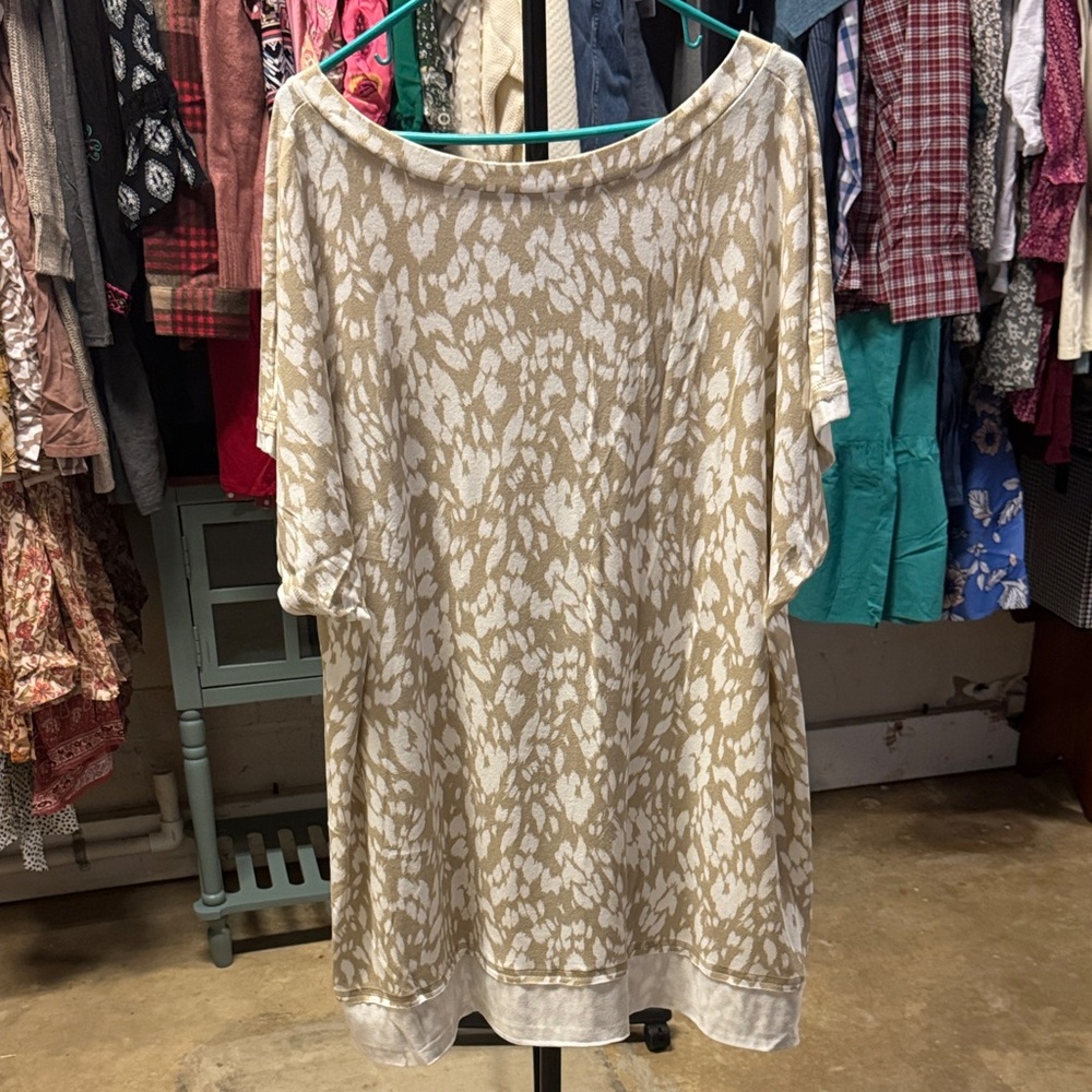 JODIFL Cream and Tan Patterned Tunic - Picture 5 of 6